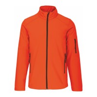 CASACO SOFTSHELL HOMEM LARANJA FLUO K401